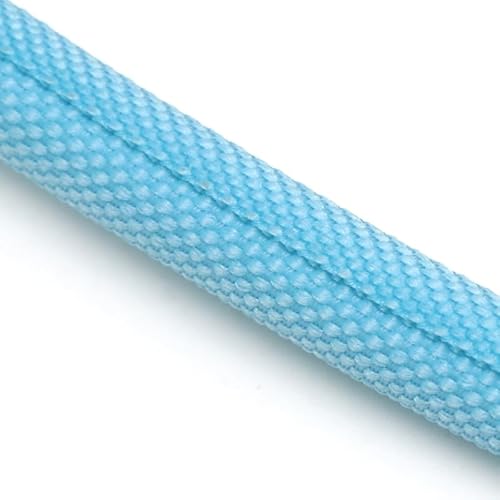 Selbstschließende, erweiterbare, geflochtene Hülse, flexibler Drahtwickel-Kabelsockenschlauch für Hitzeschutz und Skalierbarkeit, 1 Stück, Himmelblau, 13 mm x 1 m von JGJGJ