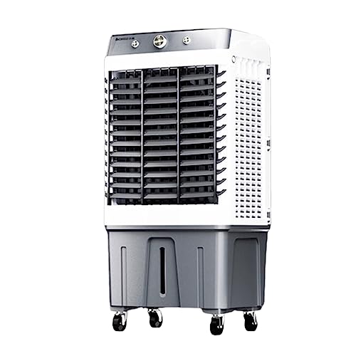 JGJSQYY Verdunstungsluftkühler-Ventilator, 30–100 l Fassungsvermögen, 3 Windeinstellungen und Timer – tragbarer AC-Ventilator für Zuhause, Büro, Schule – mit Universalrollen von JGJSQYY