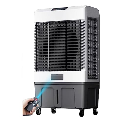 JGJSQYY Verdunstungsluftkühler-Ventilator - Mobile Klimaanlage mit 3 Windeinstellungen und Oszillation, 24-Stunden-Timer, 30 bis 100 Liter Fassungsvermögen - Ideal für Zuhause, Büro von JGJSQYY