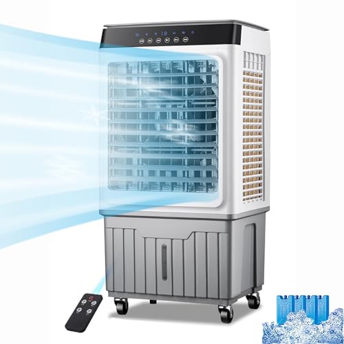 JGJSQYY Verdunstungsluftkühler-Ventilator für den privaten und gewerblichen Gebrauch – Kaltluftventilator mit EIS zum Kühlen – tragbarer Verdunstungskühler-Ventilator von JGJSQYY