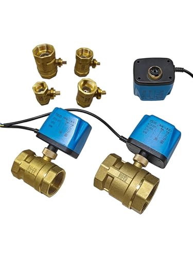 1/2 3/4 1 2 Zoll motorisierter Kugelhahn, 2-Draht-Innengewinde, 8 N·m, großes Drehmoment, elektrischer Messing-Kugelhahn, 1 Stück(1-1/4",110VAC_NORMALLY OPEN) von JGODGQPM