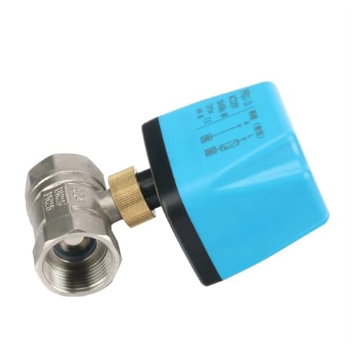 1/2 3/4 1 Zoll Edelstahl Normalerweise geschlossener/offener motorisierter Kugelhahn 2-Draht-Elektrokugelhahn 1 Stück(DN15,110VAC_NORMALLY CLOSED) von JGODGQPM