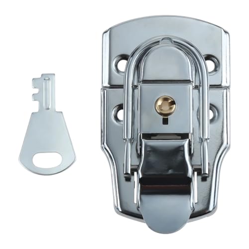 1 Set Metall Haspe Schnalle 76x45mm Elektrische Schrank Toggle Latch Lock Mit Schlüssel Koffer Werkzeug Locker Hardware 1 Set Metall Haspe Schnalle 76x45mm Elektrische Schrank Toggle Latch Lock Mit Schlüssel Koffer Werkzeug Locker Hardware von JGODGQPM