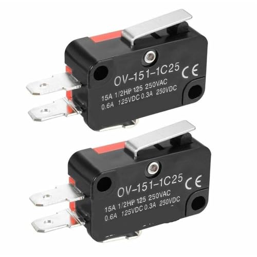 10 Stücke V-151-1C25 SPDT 1 KEINE 1 NC Kurze Gerade Scharnierhebel Arm Endschalter von JGODGQPM