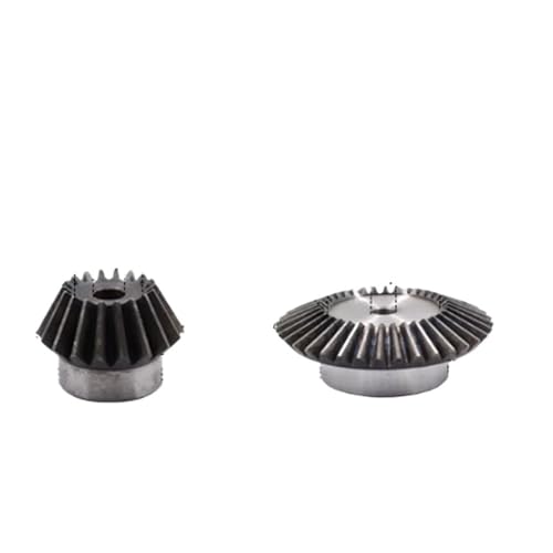 2 stücke 1:2 Kegelradgetriebe 2 Modulus 20 Zähne + 40 Zähne Innenloch 12mm 90 Grad Stahlzahnräder Stahlzahnräder Schraube M5 von JGODGQPM