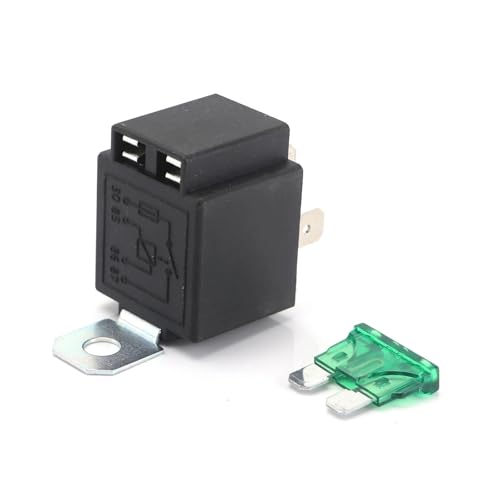 4P 5P Auto Motor Relais 30A DC12V 24V Schließer Kontakte Verschmolzen Relais Mit Metall Halterung Sicherung 1 stücke(4P Socket) von JGODGQPM