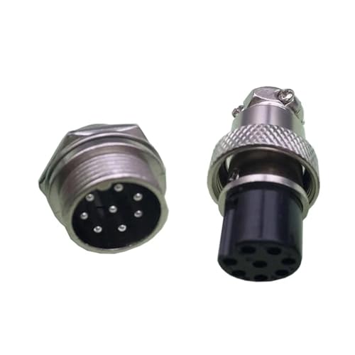 8-poliger 20-mm-GX20-8-Schrauben-Luftfahrtstecker, 5/10 Stück(5 Sets) von JGODGQPM