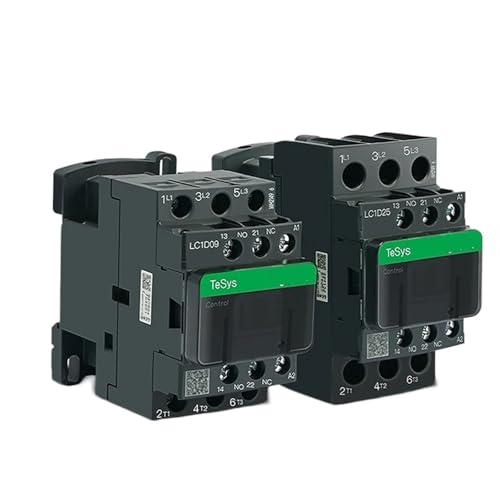 AC-Schütz LC1D09 LC1D32 LC1D12 LC1D25 Schienenmontiertes Schütz, 3-phasig, 3-polig, 50/60 Hz, 1 Schließer, 1 Öffner, 1 Stück(LC1D25,110V) von JGODGQPM