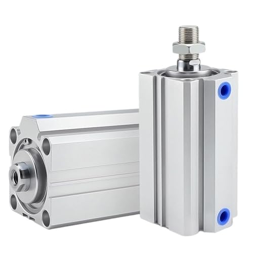 Außengewinde SDA50/63 Mit Magnet Pneumatische Zylinder Kompakte Doppel Wirkenden Dünnen Zylinder 1Pcs(Stroke 100mm,Bore 63mm) von JGODGQPM