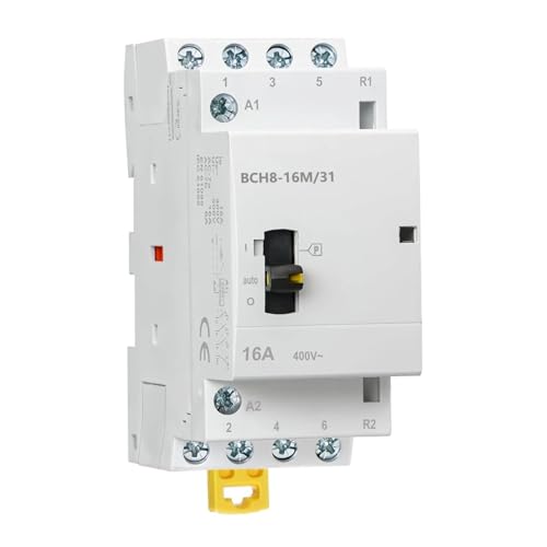 BCH8-16M/31 Manueller Haushalts-AC-Schütz 16A 3NO1NC 50/60Hz Manuelle/Automatische Steuerung 1St(3NO1NC_AC 24V) von JGODGQPM