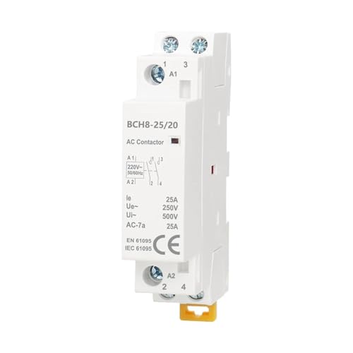 BCH8-25/20 25A Haushalts-AC-Schütz 2NO Universal Circuit Control AC24V/110V/230V 2Pole 1St(2NO_AC 24V) von JGODGQPM