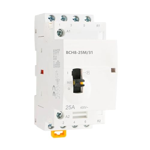 BCH8-25M/31 25A Manuelles AC-Schütz 4-polig 3NO1NC 50/60Hz Manuelle/Automatische Steuerung 1 Stück(3NO1NC_AC 110V) von JGODGQPM