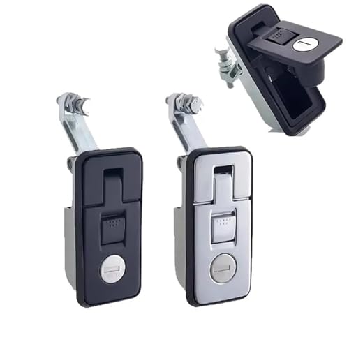 Bounce Hebel Schrank Schloss MS718 Schrank Schloss Kompressoren Toolbox Drücken Lock Zink Legierung 1Pcs(Black big) von JGODGQPM