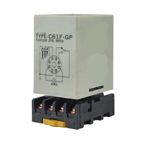 C61F-GP Niveaurelais C61F - GP Wasserstandsregler Schalter Pumpe schaltet automatisch mit Sockel 1St(AC220V) von JGODGQPM