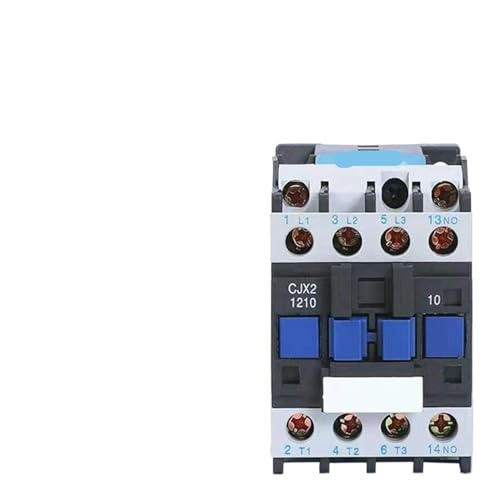 CJX2-1210 3-Phasen-Motor-Magnetschütz 12A 3P 1NO AC 24V 110V 220 Volt 380V Spule 35mm Din-Schienenmontage 1St(CJX2-1210 AC36V) von JGODGQPM