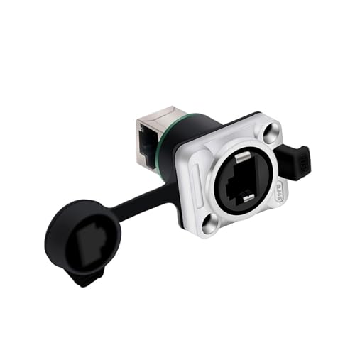 D-Typ Wandpanelmontage RJ45 Cat5/5e Ethernet-Anschluss 1 Stück(1xA1009) von JGODGQPM