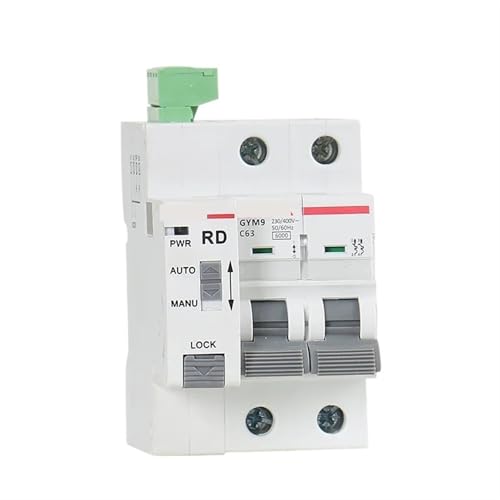 Din-Schiene GYM9 2P MCB mit AWE-Gerät Automatischer Reset Circuit Breaker 63A Pcs(2P 25A) von JGODGQPM
