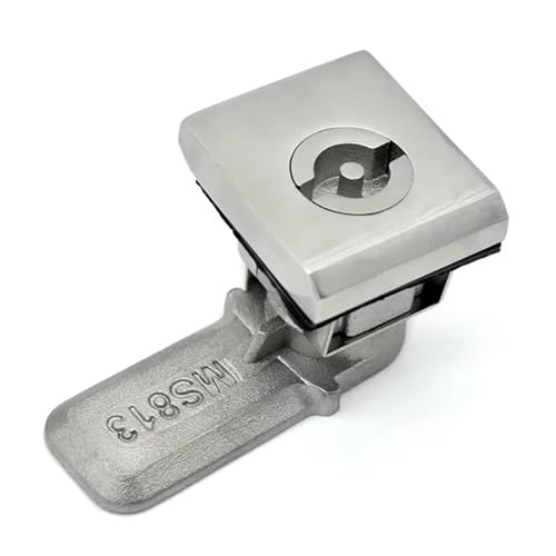 Edelstahl Hardware Quadratischen Kopf Drehen Zunge Schloss for Schrank Türen 1Pcs(304 SUS) von JGODGQPM