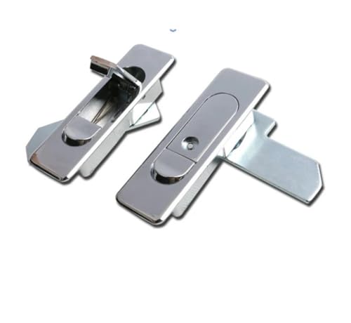 Flugzeug Griff Panel Türschlösser Elektrische Schrank Box Lock Möbel Schublade Kleiderschrank Schlösser 1Pcs(MS509 Chromed Plated,Without Key) von JGODGQPM