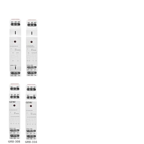 GR8 Zwischenrelais Hilfsrelais 8A 16A 1SPDT 2SPDT 3SPDT Elektronischer Relaisschalter 1St(GR8-116 ACDC24V) von JGODGQPM