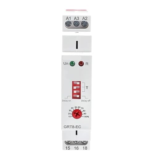 GRT8-EC 10A Dual Funktion Timer Relais Auf Verzögerung Oder Off Verzögerung Relais 1Pcs(GRT8-EC ACDC24V-240V) von JGODGQPM