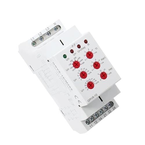 GRV8-10 36mm Breite 3 Phase Spannung Überwachung Relais Mit Reset Zeit 0,1 s-10 s 1Pcs(GRV8-10 M460) von JGODGQPM