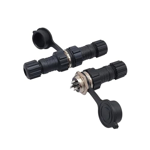 GX16 Luftfahrt-Stecker M16 Rückmutter Docking Stecker & Buchse 2-9pin 2 Stücke(Docking 7P) von JGODGQPM