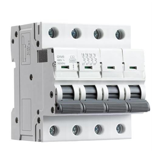GYM9 4P 6KA Schaltleistung MCB Din-Schiene Mini-Leistungsschalter 6A-63A 1 Stücke(32A) von JGODGQPM