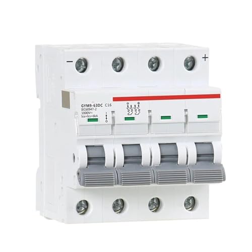 GYM9 MCB DC 1000V Leistungsschalter DC 6A-63A 4 Pole 1 Stücke(40A) von JGODGQPM