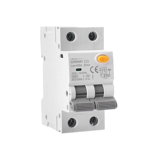 GYR9NM Typ A RCBO 2P 4P Magnetischer Fehlerstromschutzschalter mit Überstromschutz 1 Stück(4P 40A 30mA) von JGODGQPM