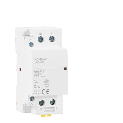HCH8-40 Schütz 2P 40A 63A 2NO oder 2NC 1NO1NC 24V 110V 220V Automatisches Schütz Din-Schienen-Typ 1St(2P 63A 2NO DC24V) von JGODGQPM