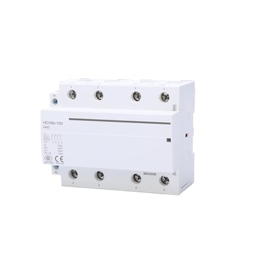 HCH8s-100 Modularschütz 2P 4P 100A 4NO 2NO2NC 24V 110V 220V Haushaltsschütz Din-Schienentyp 1St(100A 4NO DC24V) von JGODGQPM
