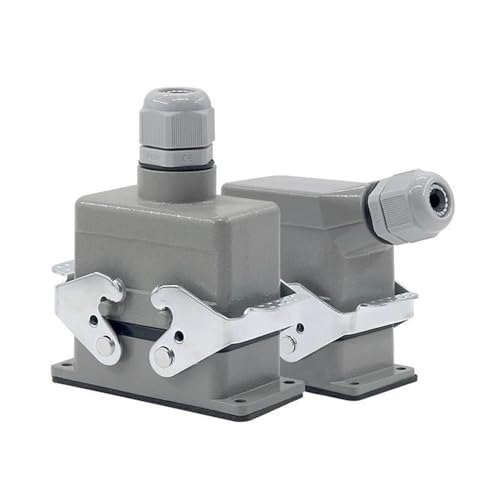 Hochleistungs-Steckverbinder HDC-HE-010-1/2/3/4 F/M 10-poliger Schraubanschluss 400 V/500 V 16 A Rechteckiger Luftfahrt-Steckverbinder 1 Stück(HDC-HE-010-3) von JGODGQPM