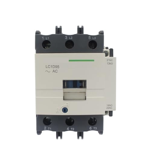 LC1-D95 Spulenspannung 110VAC Klimaanlage AC Schütz Dreipolig mit 1NO+1NC Hilfskontaktblock 1St von JGODGQPM