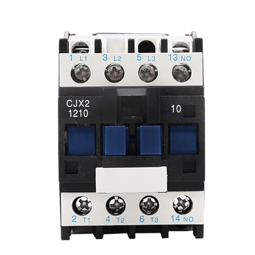 LC1D AC-Schütz CJX2-1201 12A NO 3-Phasen-DIN-Schienenmontage Elektrisches Leistungsschütz 1St(CJX2-1210 AC380V) von JGODGQPM