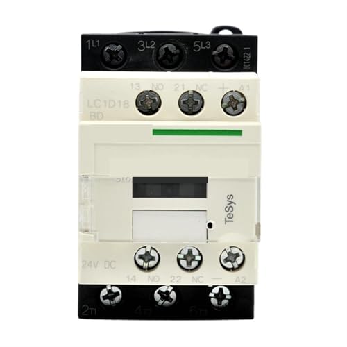 LC1D18BDC DC24V Schütz Relais 9A 12A 18A 25A 32A 38A 24V DC 1NO 1NC Dreiphasig 3P Last 7,5 KW-380V 1Pcs(LC1D12BDC) von JGODGQPM