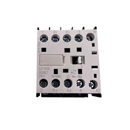 LC1K09008 Kleines vierpoliges AC-Schütz, Hauptkontakt, zwei geöffnete und zwei geschlossene Kontakte, 2 Schließer + 2 Öffner, 1 Stück(48V) von JGODGQPM