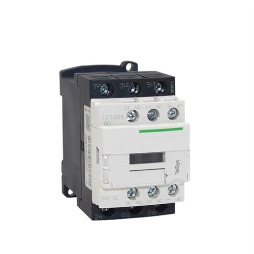 Lc1d09/12/18/25/32/38BD/ED/FD/MD DC-Schütz Schwarz/Weiß Optional LC1D DC 1 Stück(LC1D12,110V) von JGODGQPM