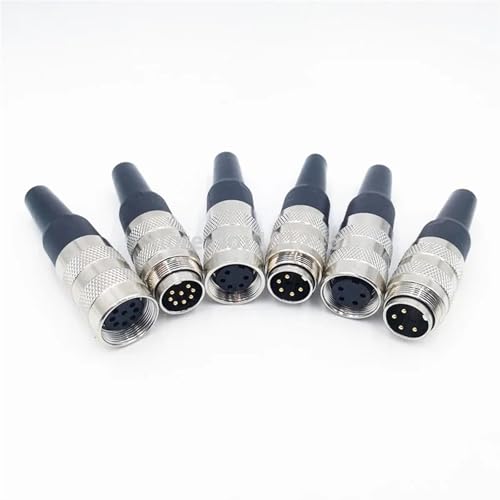 M16 Sensorstecker Männlich Weiblich 2 3 4 5 6 7 8 12 14 16 19 24Pin 2St(2Pin,Male Insert) von JGODGQPM