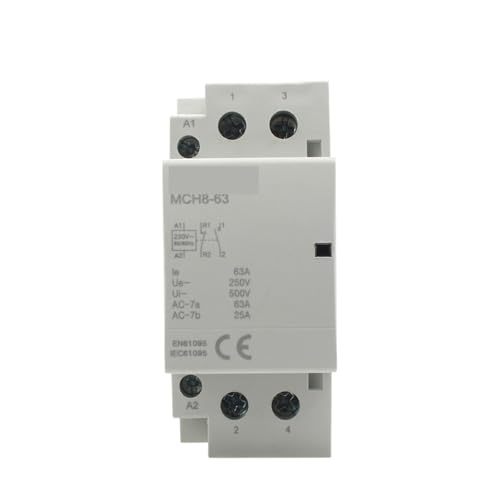 MCH8-63 2P 63A 220V/230V 50/60HZ Din-schiene Haushalt Ac Modulare Schütz 1Pcs(2NC) von JGODGQPM
