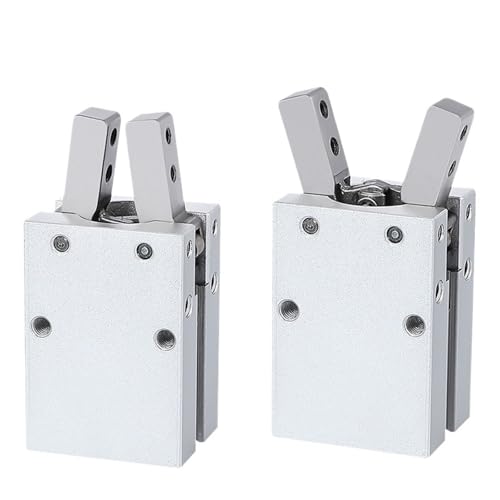 MHC2-10/16/6/20/25/32D Doppeltwirkender pneumatischer Greifer, abgewinkelter Aluminium-Klemmen, Luftzylinder, 1 Stück(MHC2-6D) von JGODGQPM