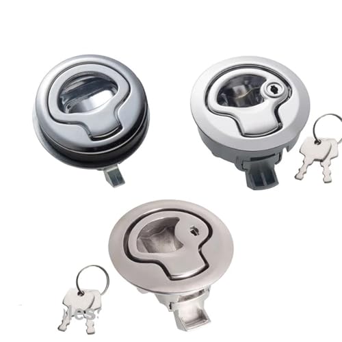 MS475 Griff Schrankschloss Schließfach Yacht Schrank Hardware MS475 1 Stücke(Zinc alloy with key) von JGODGQPM