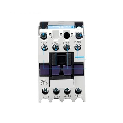 NC1-0910 AC Schütz Elektrische CJX2 LC1 1810 2510 3210 0901 1201 1801 3201 220V 380V Din Schiene Montieren 1 stücke(NC1-1201,220V) von JGODGQPM