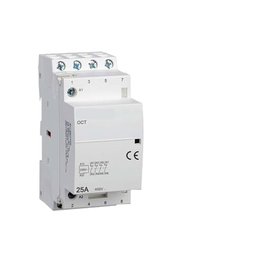 OCT-25 AC-Schütz 220 V/230 V 50/60 Hz 4P 25 A 4NC Vierfach-Normalkontakt-DIN-Schienenschütz 1 Stück von JGODGQPM