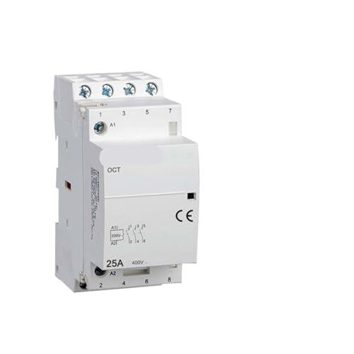 OCT-25 AC-Schütz 400 V 50/60 Hz 3P 16 A/25 A Kontaktform 3NO Drei normal geöffnete Kontakte 1 Stück(OCT-25-16A-3NO) von JGODGQPM