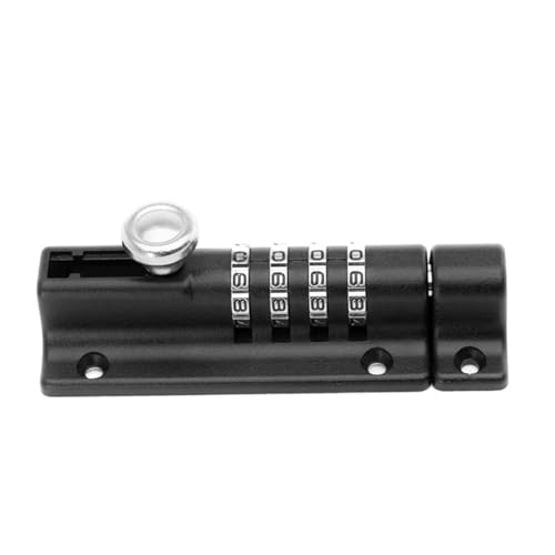 Passwortschloss Balkon Schubladenriegel Tür Einsteckschloss Vorhängeschloss Griff Türriegel Möbel Riegel Schrank Kleiderschrank Schloss 1 Stück(Black color) von JGODGQPM