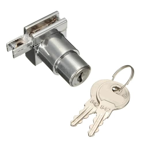 Plunger Push Lock mit 2 Schlüssel for Glasschiebetür Vitrine Schloss Möbel Schrankschloss 5mm-8mm 1Pcs Plunger Push Lock mit 2 Schlüssel for Glasschiebetür Vitrine Schloss Möbel Schrankschloss 5mm-8mm 1Pcs von JGODGQPM