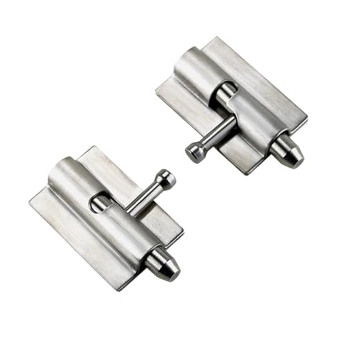 Riegel Edelstahlriegel Türriegel Trennwand Badezimmerschrank Riegelriegel Doppelkopf Quadratischer Türstift 1St(Right) von JGODGQPM