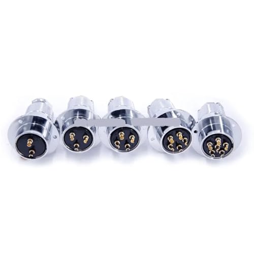 Rundsteckverbinder 30mm GX30F Push-Pull 2-14pin 15A 400V & Buchsenstecker 1Stk(14 pin) von JGODGQPM