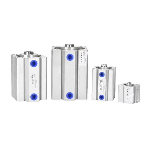 SDA12/16 Luftzylinder SDA Pneumatischer Kompaktzylinder 12 16mm Bohrung 5-100mm Hub 1St(Stroke 35mm,SDA Bore 12mm) von JGODGQPM